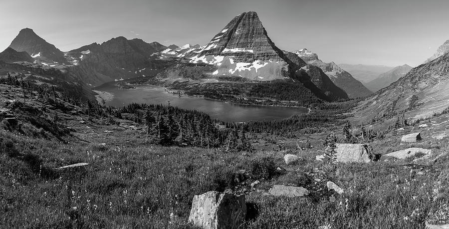 Hidden Lake Black and White Glacier  Photograph by John McGraw