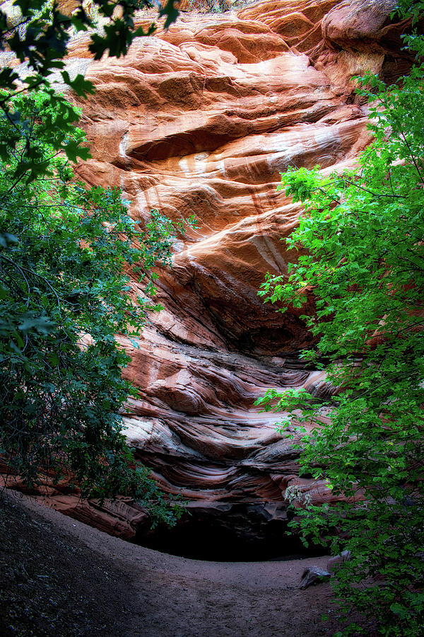 Hidden Lake Entrance Kanab Canyon Utah Vertical 02 Photograph by Thomas ...