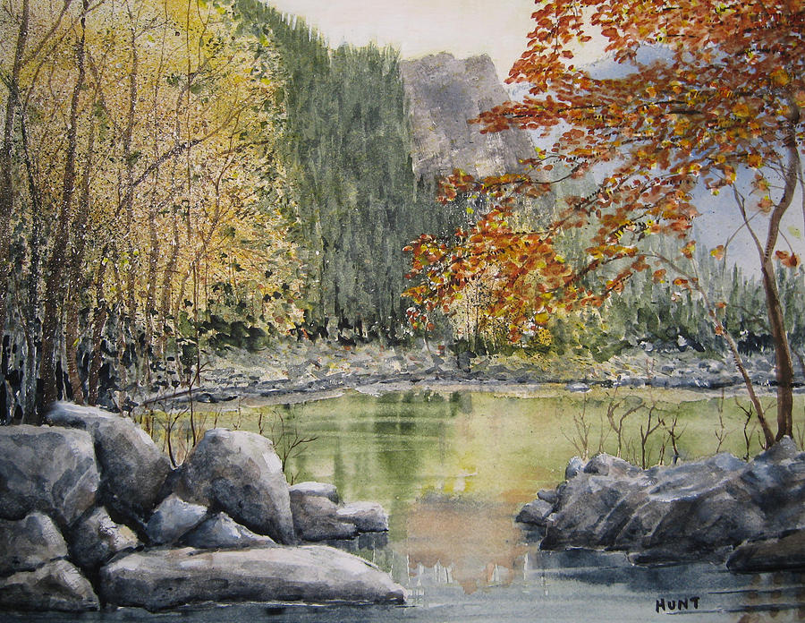 Hidden Lake Painting by Shirley Braithwaite Hunt
