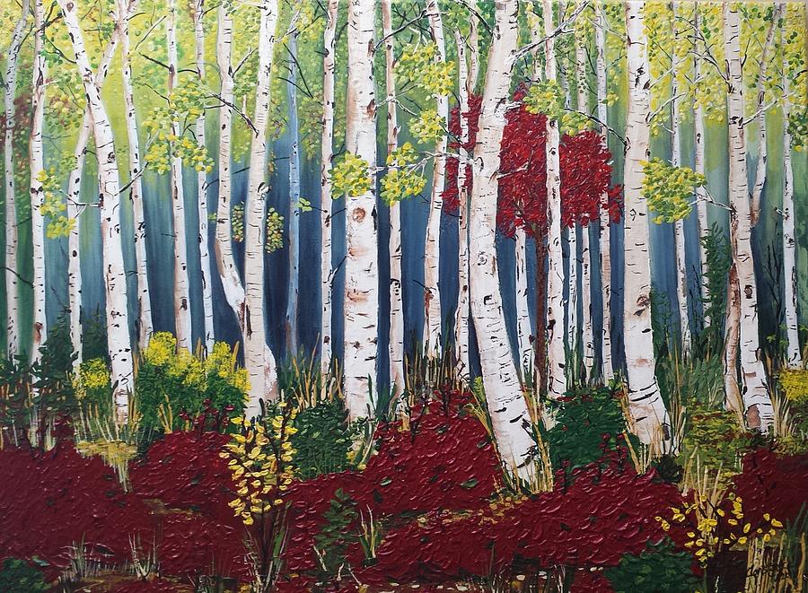 Hidden Maple Painting by Connie Rowsell