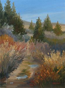 Landscape Painting - HIdden Path II by Jan Blencowe Landscape Painting - HIdden Path II by Jan Blencowe