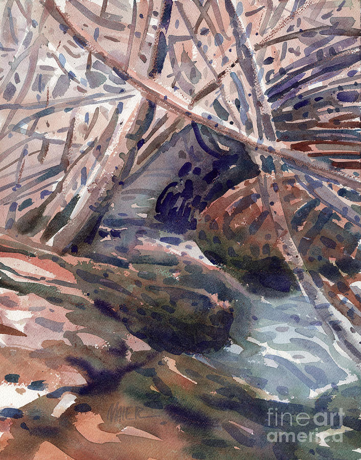 Hidden Stream Painting by Donald Maier