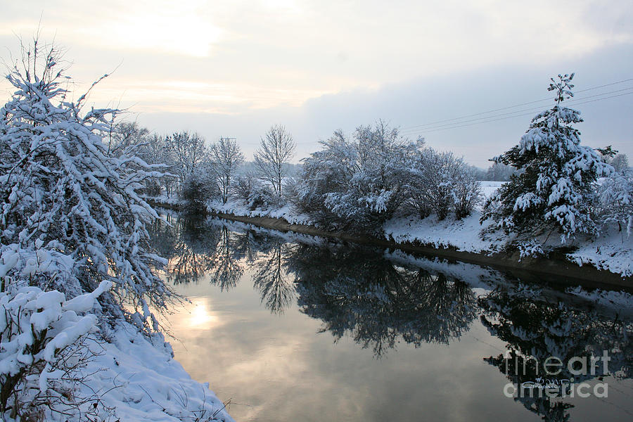 Winter Photograph - Hidden Sun by Jutta Maria Pusl