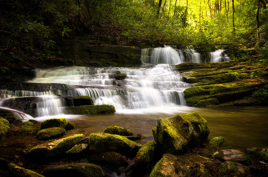 Hidden Trail Falls, Great Smokies by Tommy White Hidden Trail Falls, Great Smokies by Tommy White