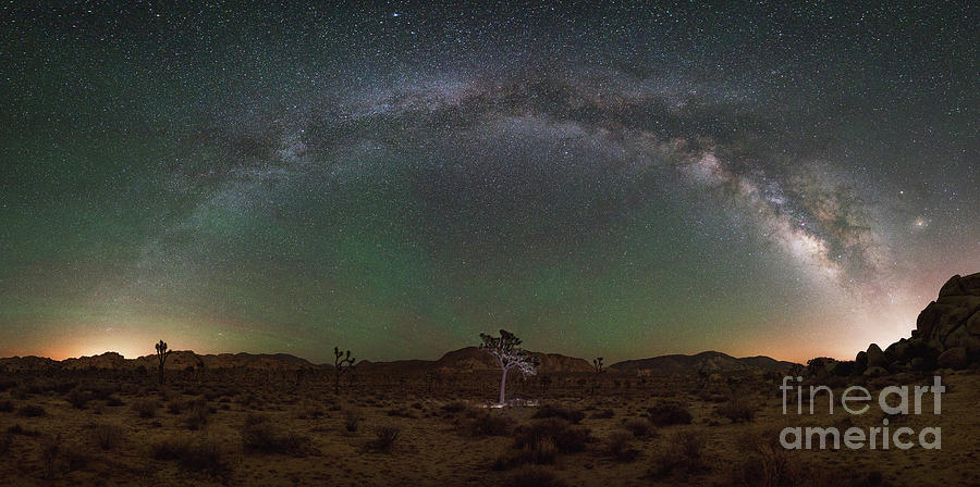 Hidden Valley Milky Way Pano Photograph by Michael Ver Sprill