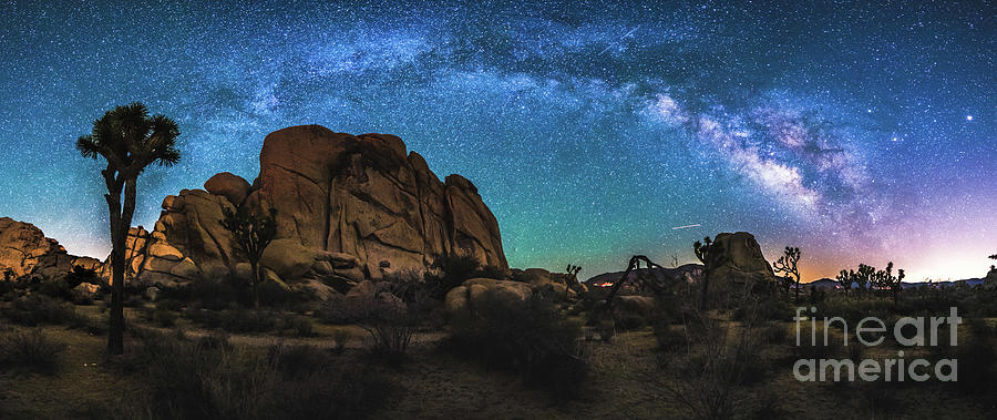Hidden Valley Milky Way Panorama Photograph by Robert Loe