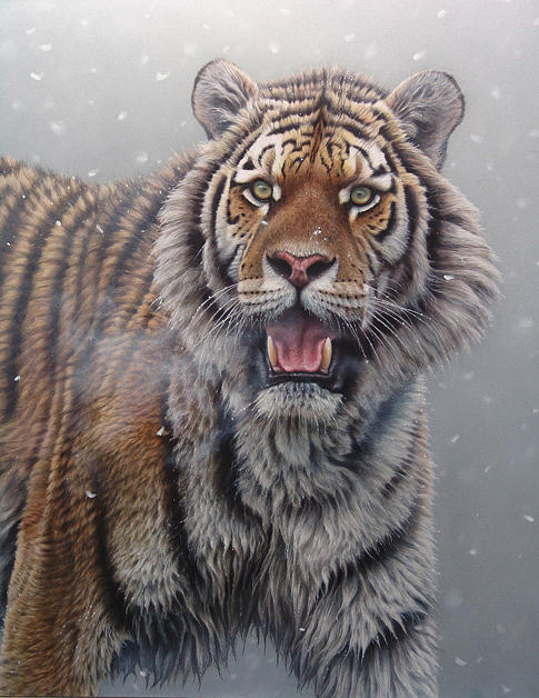 Animal Painting - Hide and Seek. by Eric Wilson