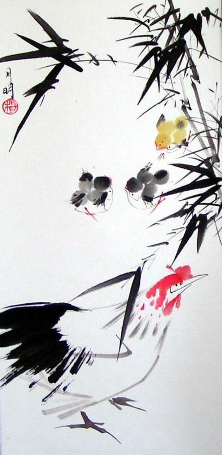 Wild Painting - Hide And Seek by Ming Yeung Wild Painting - Hide And Seek by Ming Yeung