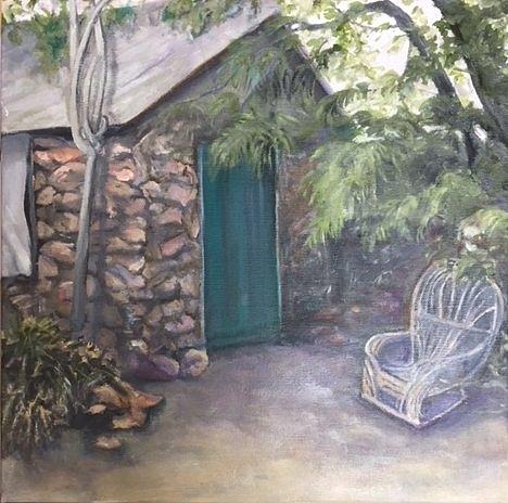Cottage Painting - Hideaway by Irene Corey