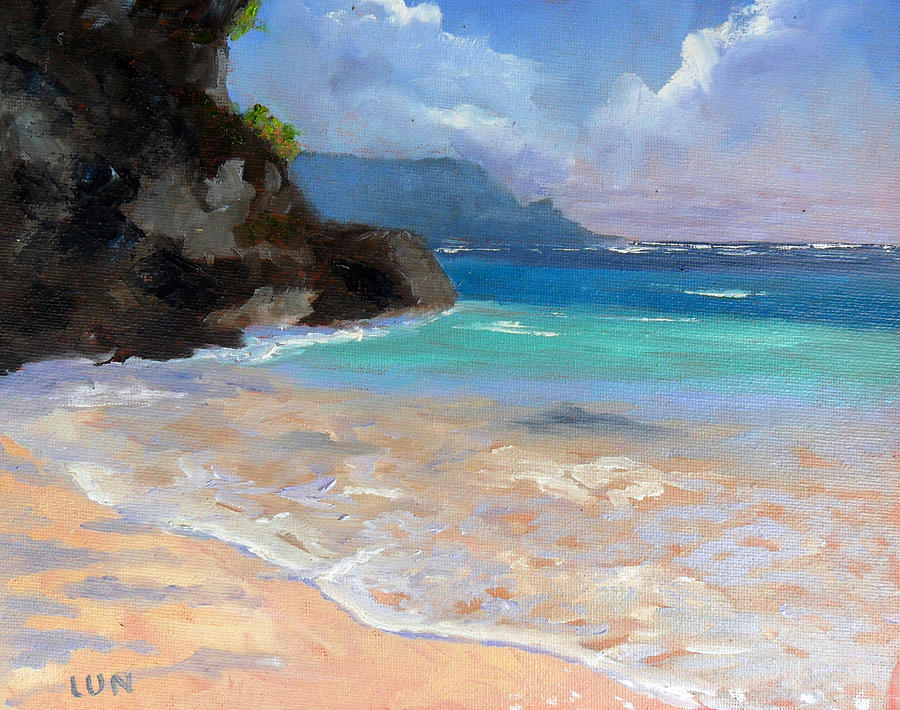 Beach Painting - Hideaways by Dawn Lundquist