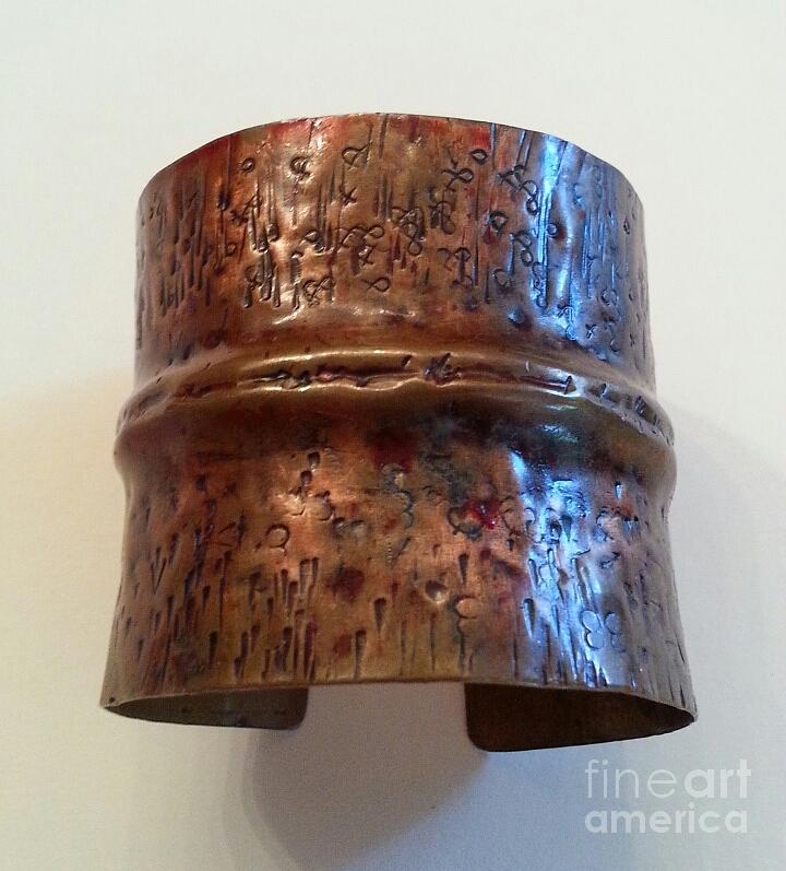 Hieroglyphics Copper Cuff Bracelet by Victoria Bosman Hieroglyphics Copper Cuff Bracelet by Victoria Bosman