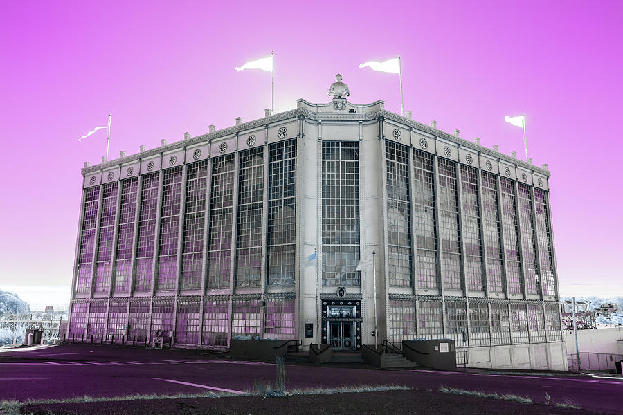 Higgins Armory in Infrared Photograph by Brian Hale