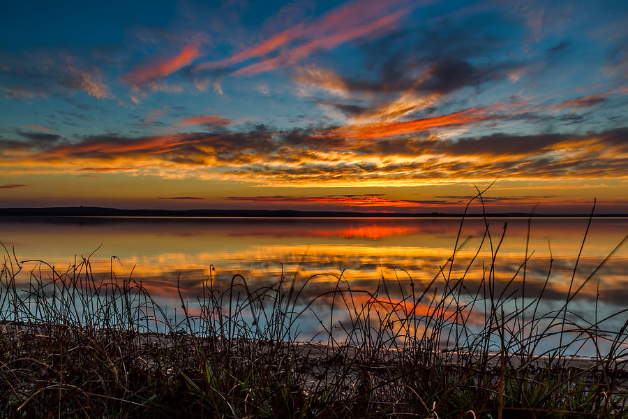 Higgins Lake Sunset Magic Photograph by Joe Holley