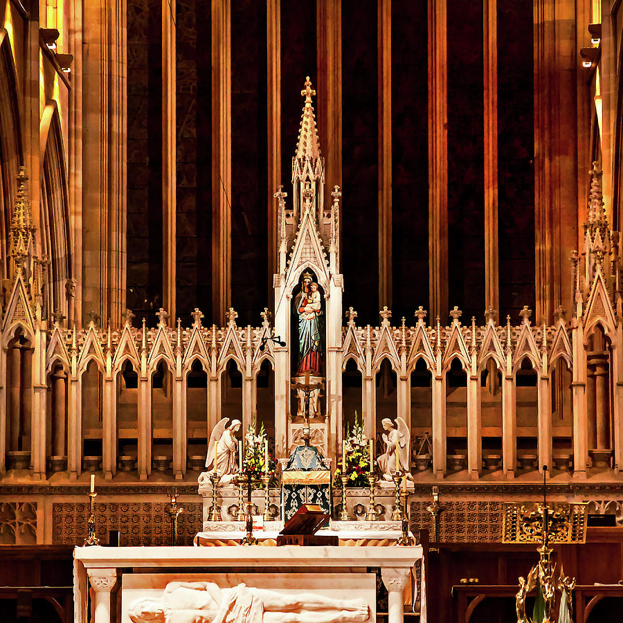 Architecture Photograph - High Altar St Marys Cathedral  by Miroslava Jurcik