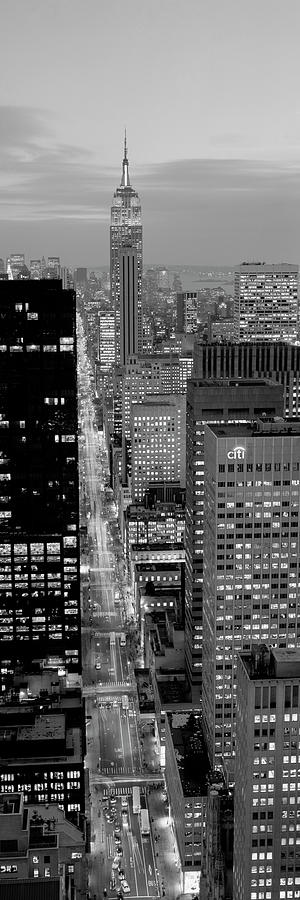 Architecture Photograph - High angle view of a city, Fifth Avenue, Midtown Manhattan, New York City, New York State, USA by Panoramic Images