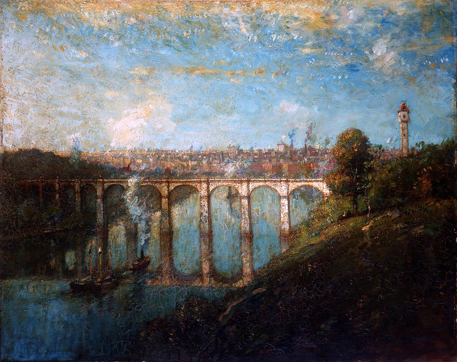 High Bridge. New York Painting by Henry Ward Ranger