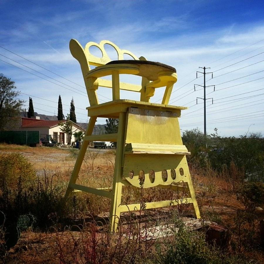 Color Photograph - High Chair. I Wonder Where The Giant by Sean Wray