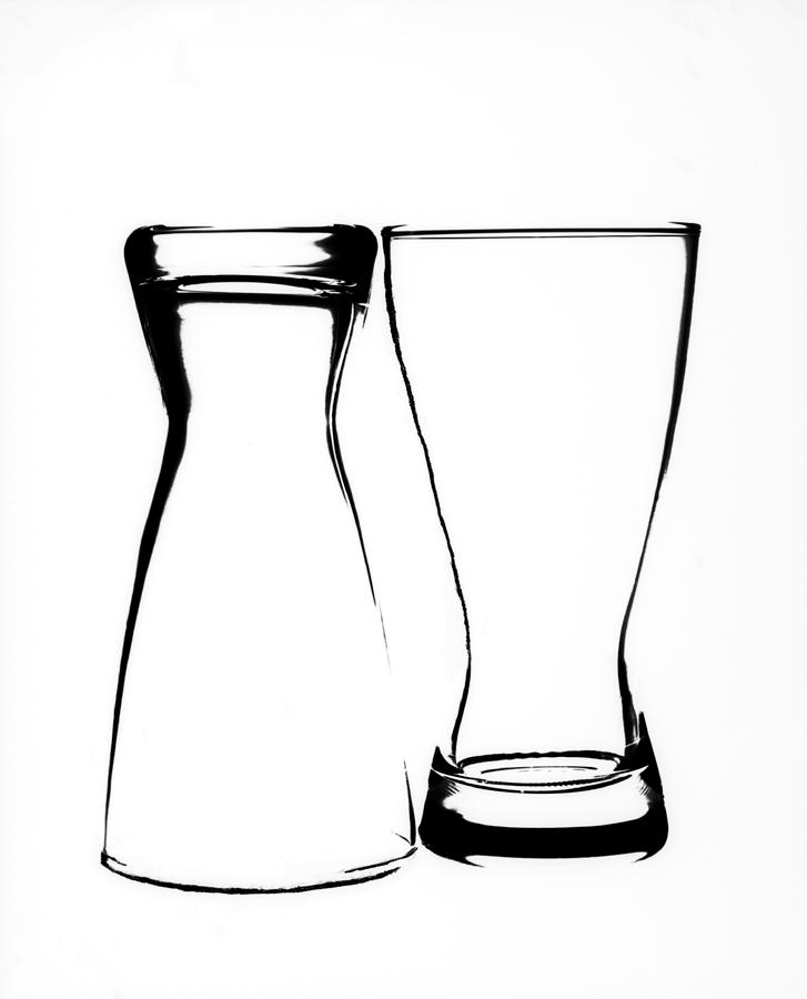 High Contrast Glass Photograph by Lonnie Paulson