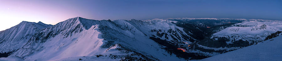 Mountain Photograph - High Country Twilight Panorama by Mike Berenson