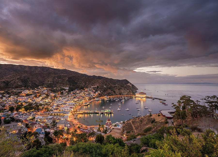 High definition panorama of Avalon on Catalina Island Photograph by Steven Heap