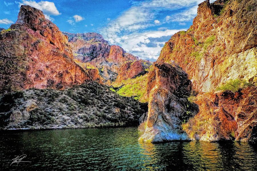 High Desert Lake Photograph by Thomas Patterson