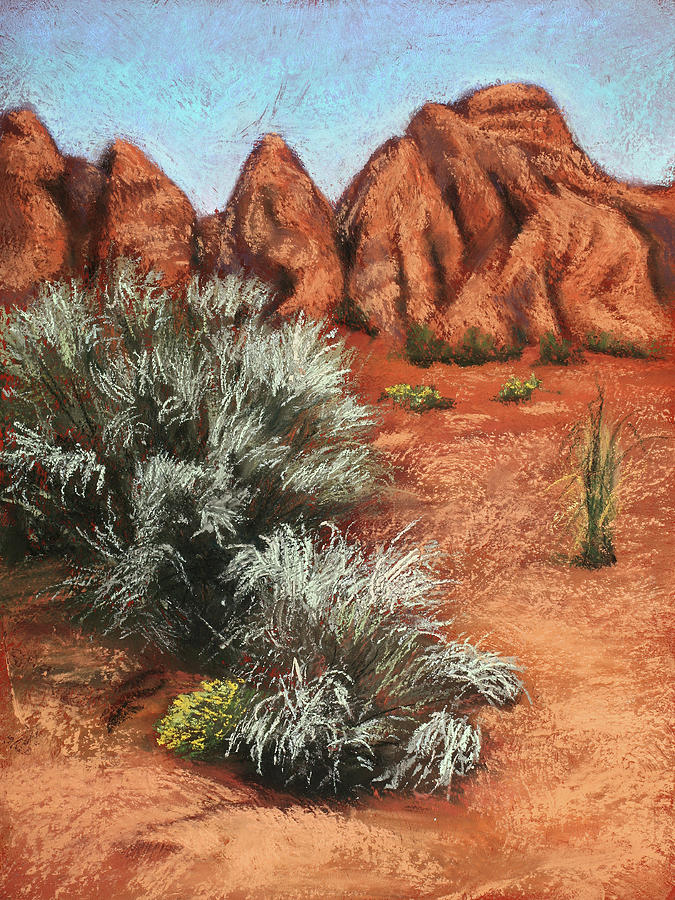 High Desert Morning Painting by Sandi Snead