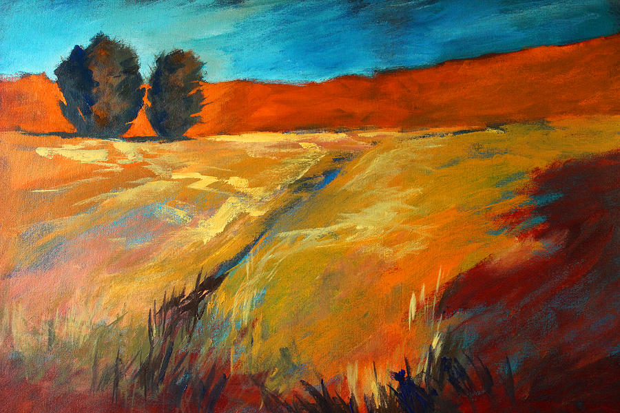 Tree Painting - High Desert by Nancy Merkle