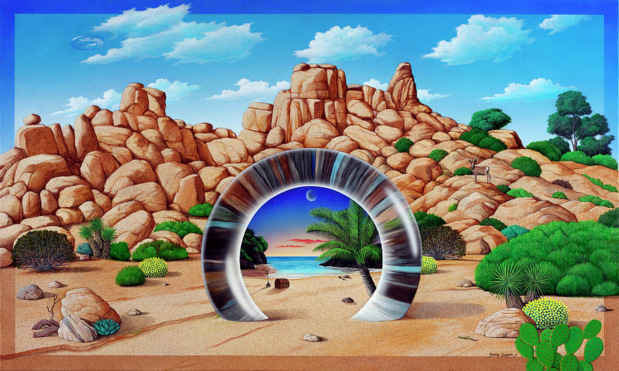 Surrealism Painting - High Desert Portal by Snake Jagger