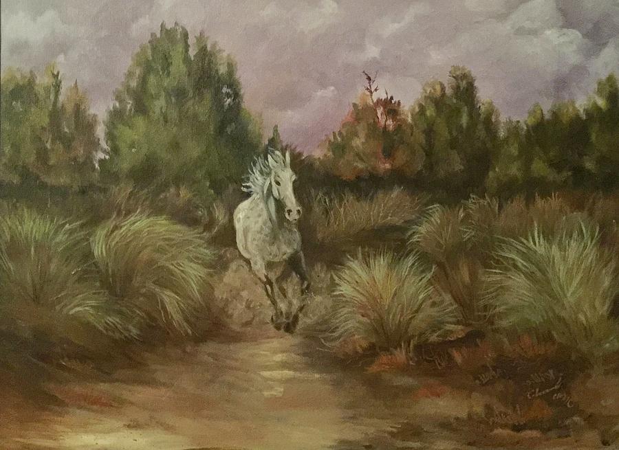 High Desert Runner Painting by Charme Curtin