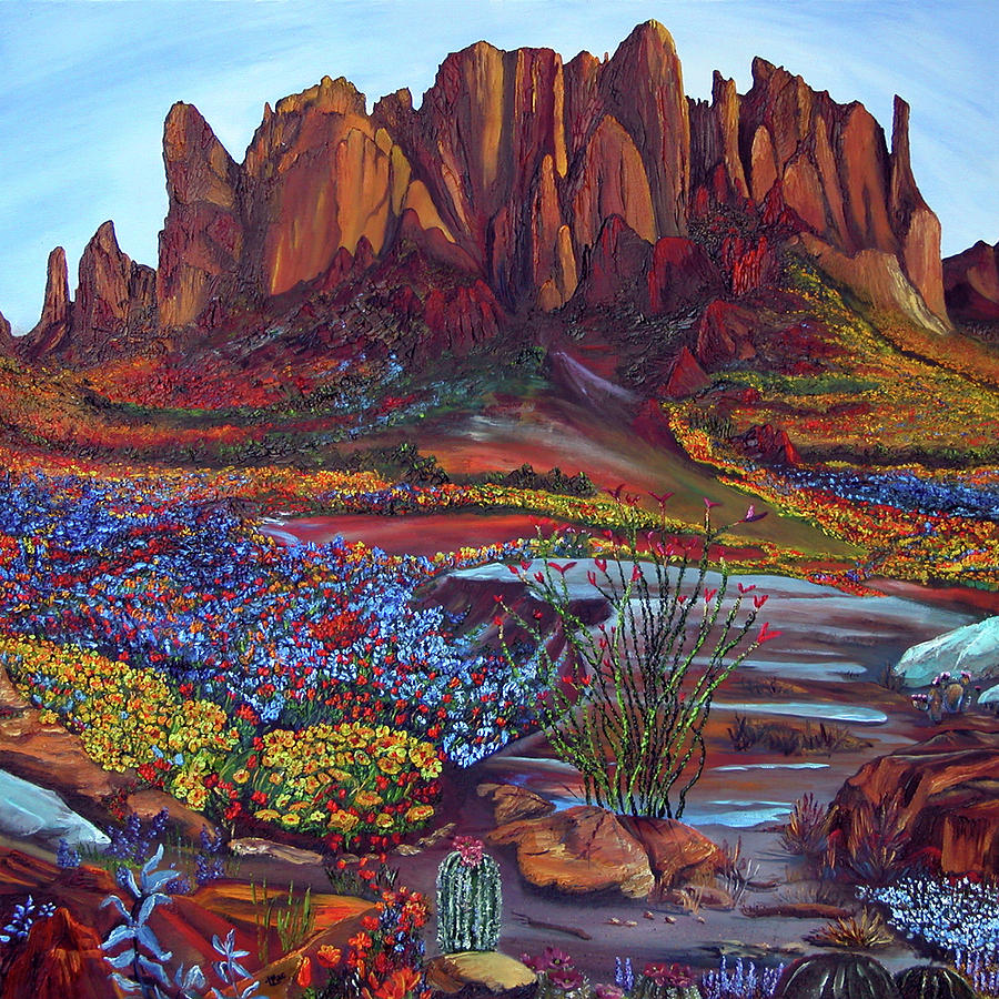 Landscape Painting - High Desert Spring by Terry R MacDonald Landscape Painting - High Desert Spring by Terry R MacDonald