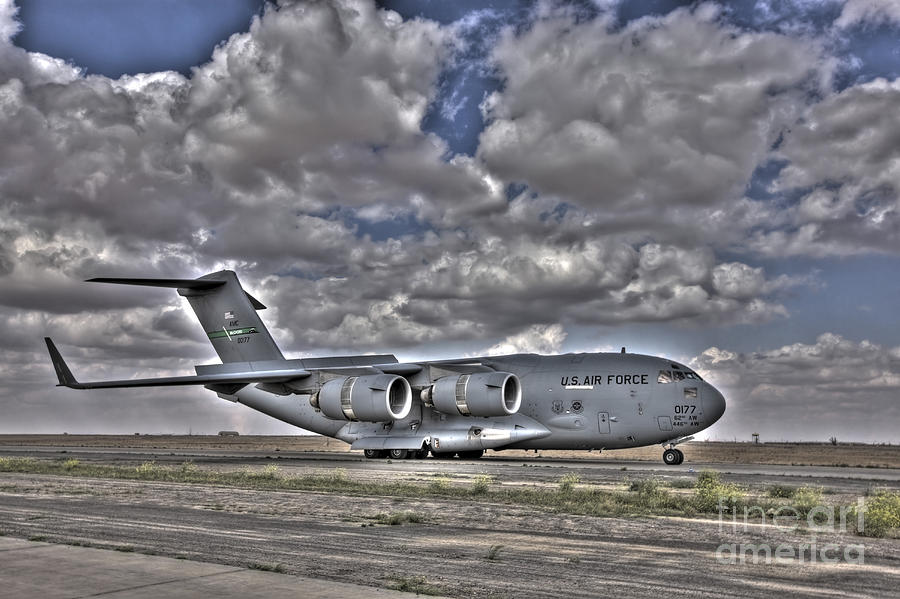 High Dynamic Range Image Of A C-17 Photograph by Terry Moore