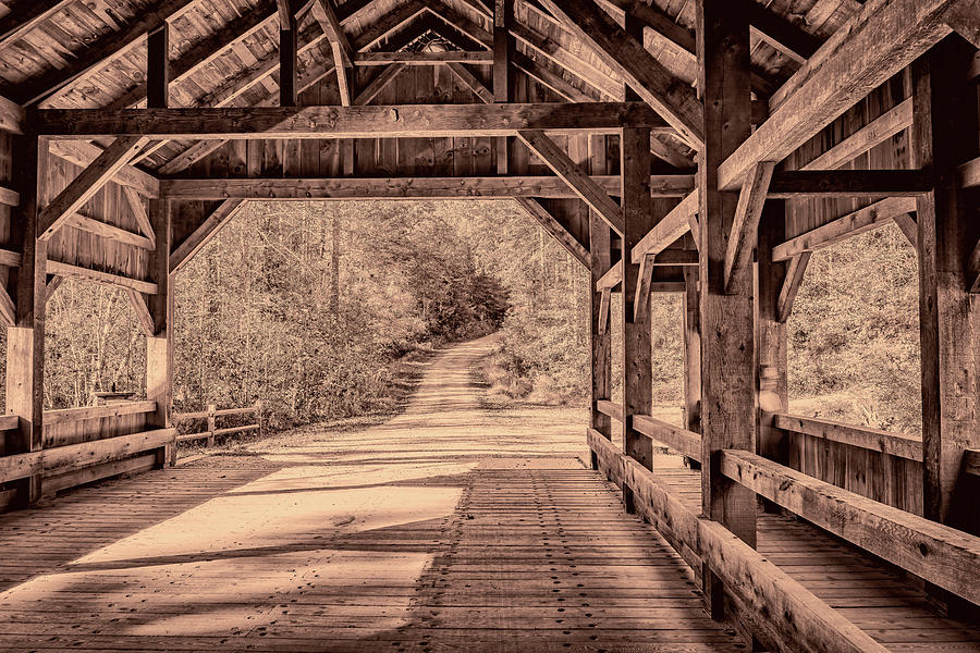 High Falls Covered Bridge Photograph by Steven Greenbaum | Fine Art America