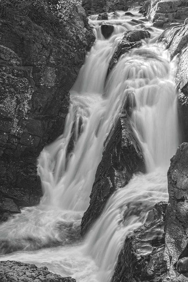 High Falls Gorge Monochrome Vertical Photograph by Angelo Marcialis