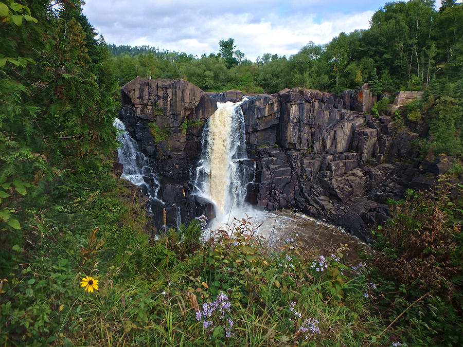 High Falls Surrounded by Nature Photograph by Judy Hall-Folde