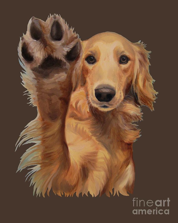 High Five - apparel Painting by Jindra Noewi