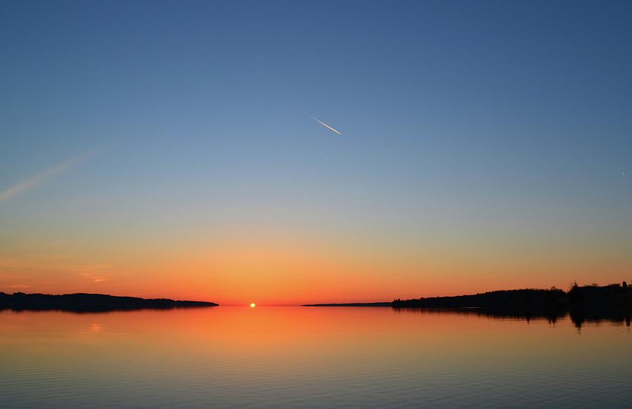 High Flight At Sunrise  Photograph by Lyle Crump