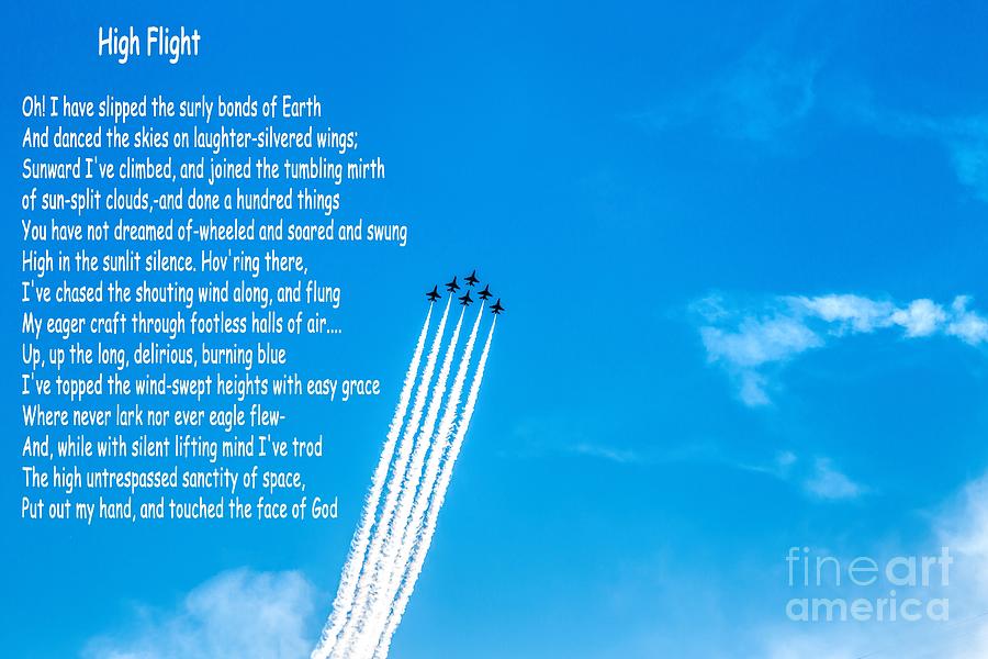 High Flight Photograph by Jon Burch Photography High Flight Photograph by Jon Burch Photography