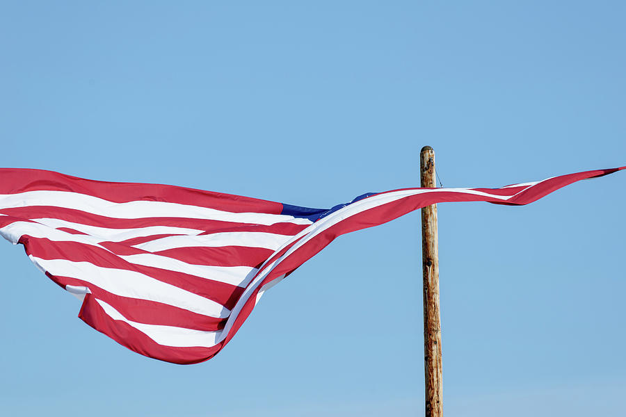 High Flying Flag Photograph by Ken Cave Fine Art America
