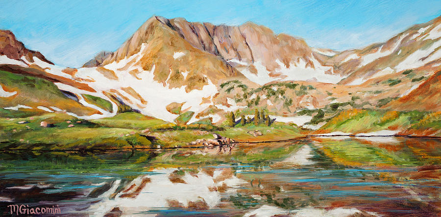 High in the Rockies Painting by Mary Giacomini