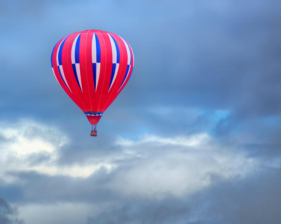 High in the Sky - Hot Air Balloon Photograph by Nikolyn McDonald