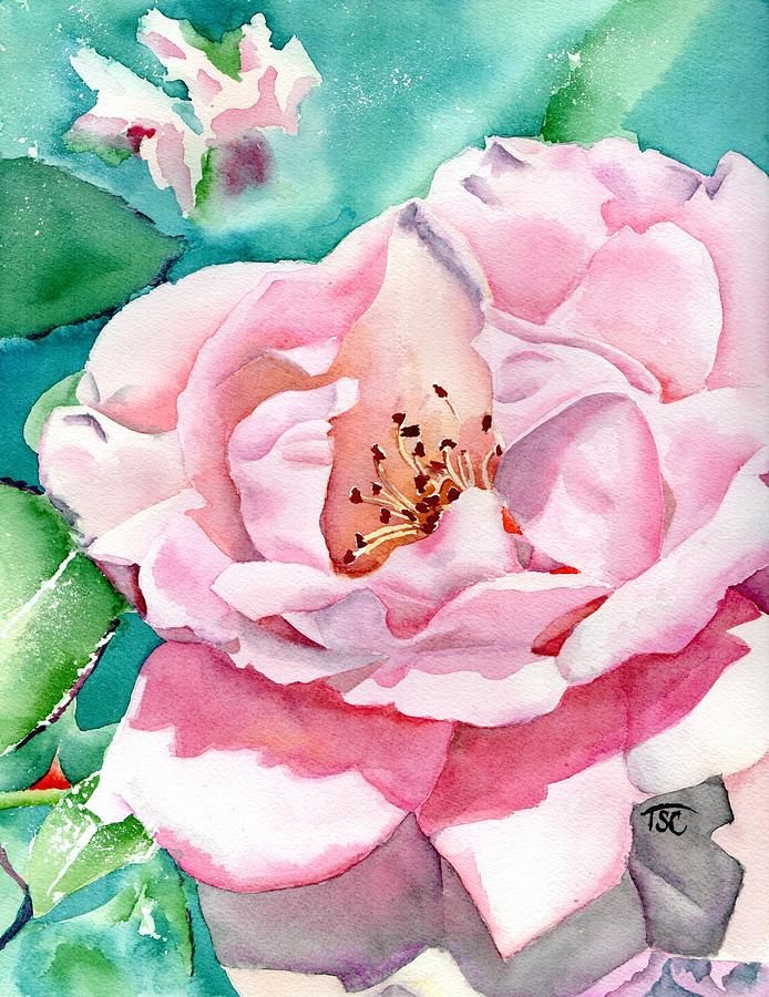 High Key Rose Painting by Tammy Crawford