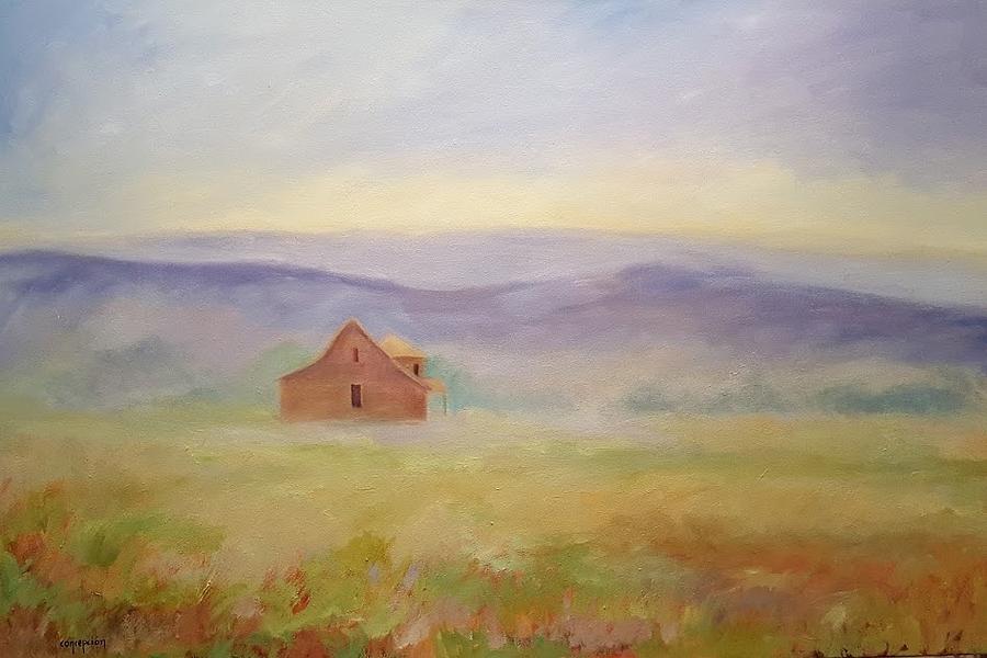 Barn Landscape Painting - High Lonesome by Ginger Concepcion