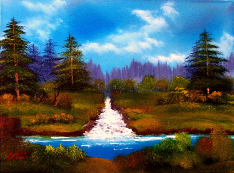 High Meadow Stream Painting by Dina Sierra - Fine Art America