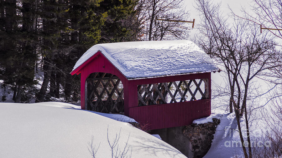 High Mowing Farm Covered Bridge Photograph by Scenic Vermont Photography