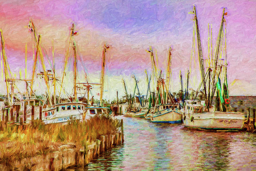 High Noon Fishing on the Outer Banks AP Digital Art by Dan Carmichael