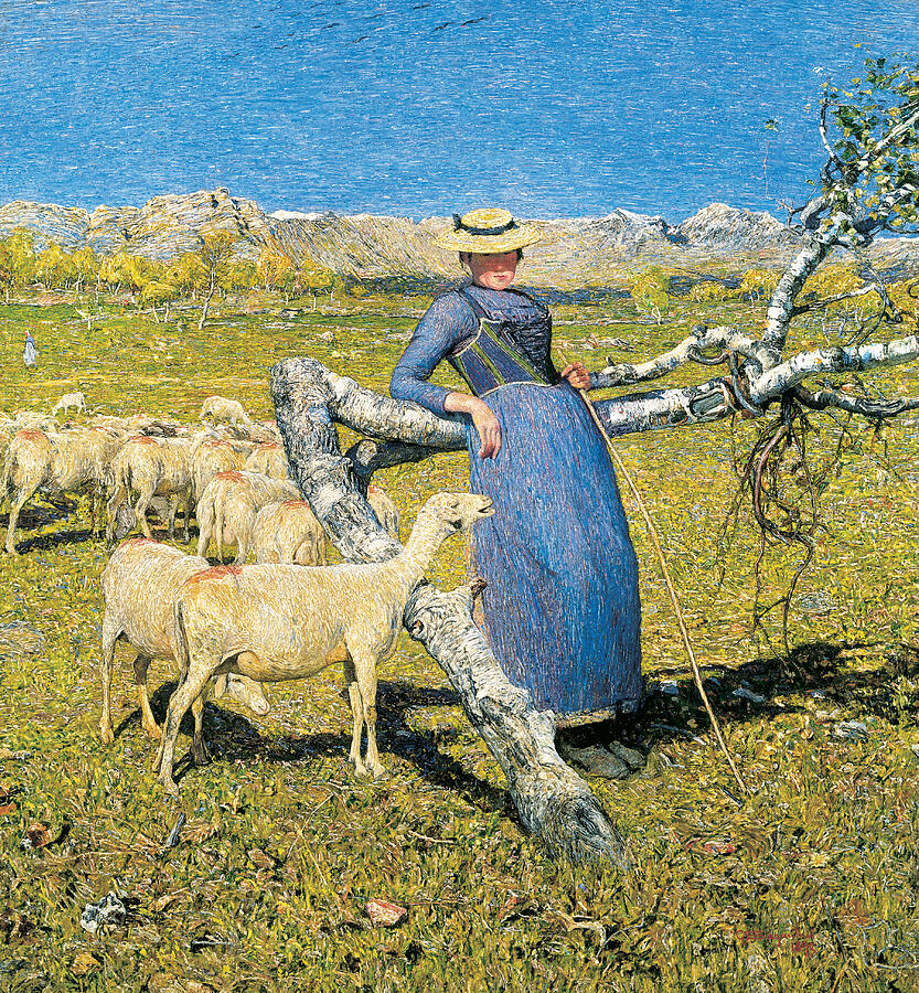 High Noon in the Alps, from 1892 Painting by Giovanni Segantini
