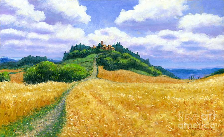 High Noon Tuscany  Painting by Michael Swanson
