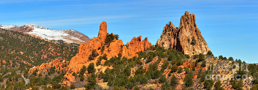 High Point Panorama At Garden Of The Gods Photograph by Adam Jewell