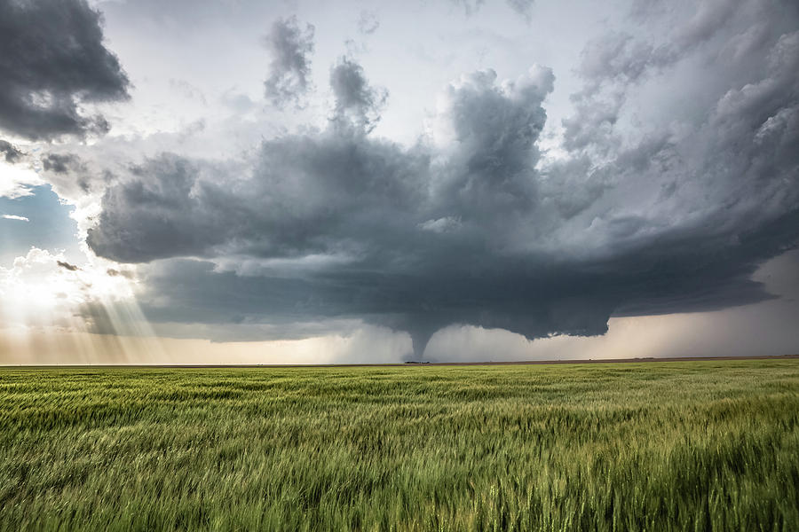 High Risk - Scenic View of Tornado Near Dodge City Kansas Photograph by ...