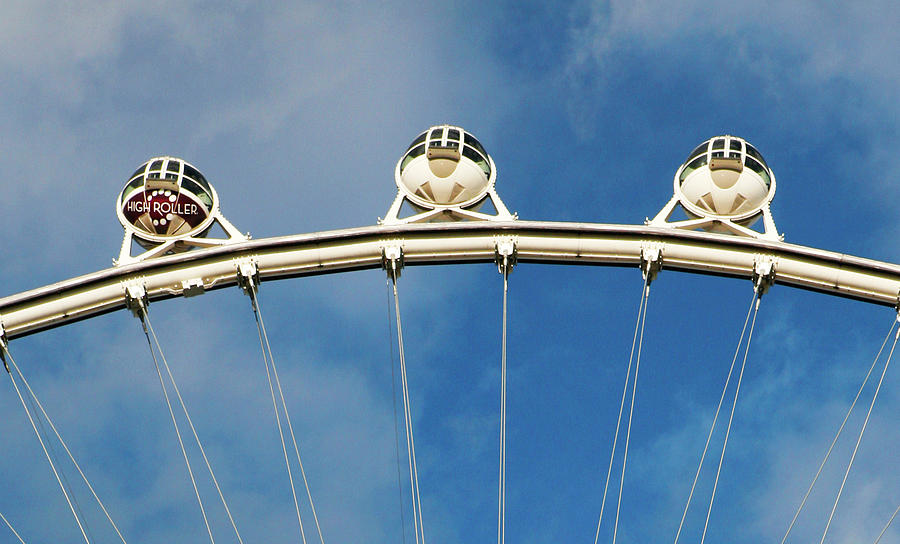 High Roller Ferris Wheel Closeup Photograph by Marilyn Hunt